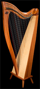 Picture of a Dusty Strings Crescendo Celtic Harp